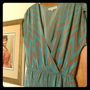 Silk Chevron Dress
